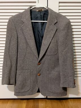 Target Men's Brown-Gray Herringbone Sport Coat
